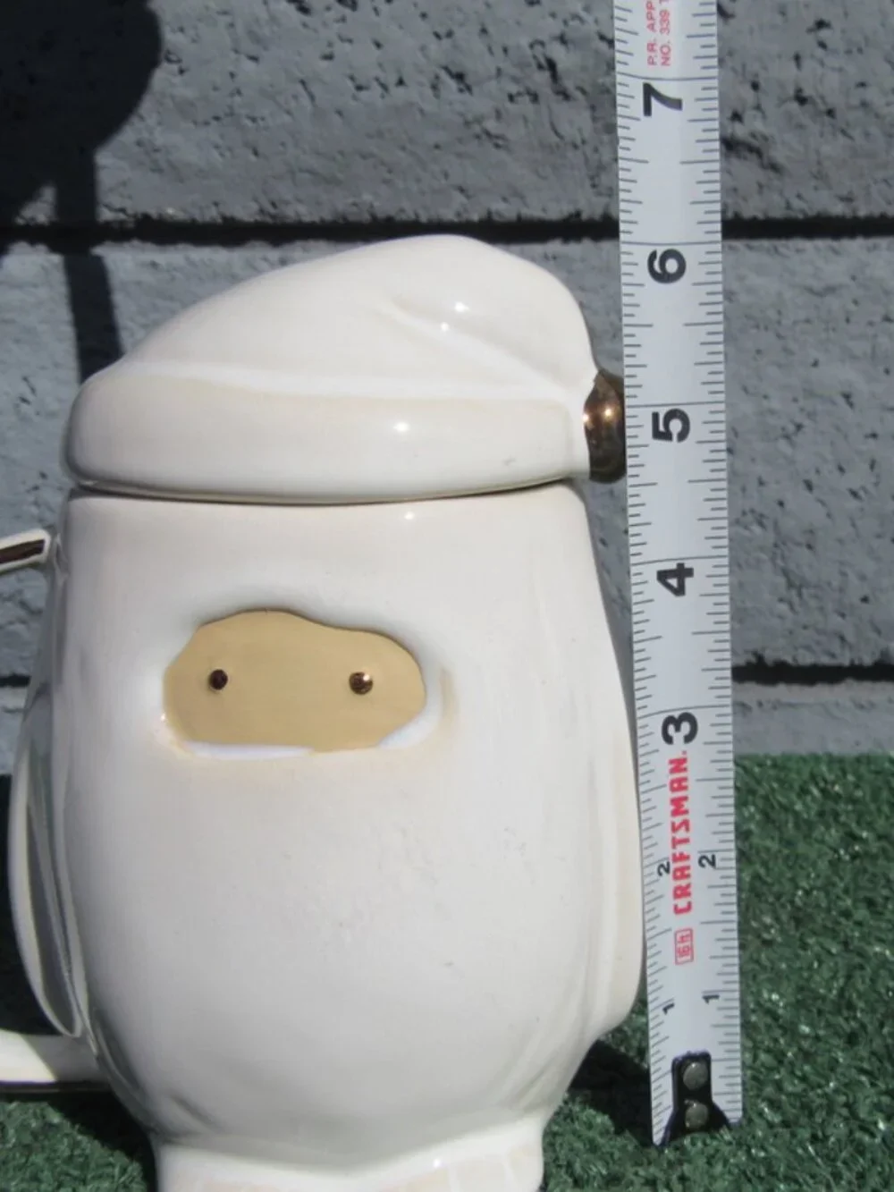 Set of 2 West Elm Yeti Figure Coffee Mugs w/ Lids Abominable Snowman